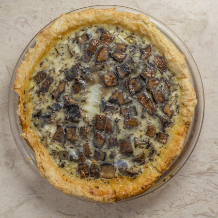 Carmelized Onion and Mushroom Quiche